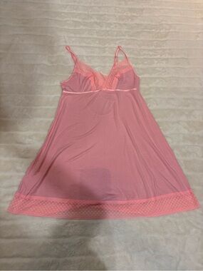 Victoria's Secret Pink Lace-Trim Chemise